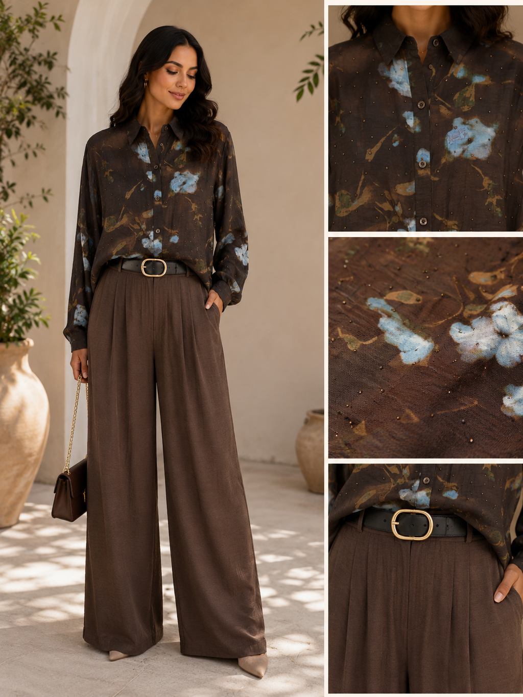 CONJUNTO FLORES AZULES