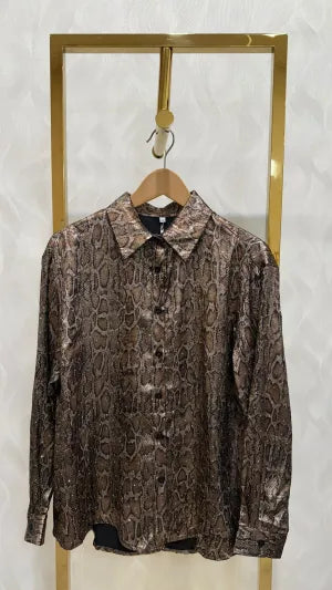 CAMISA SERPIENTE CON PEDRERÍAS