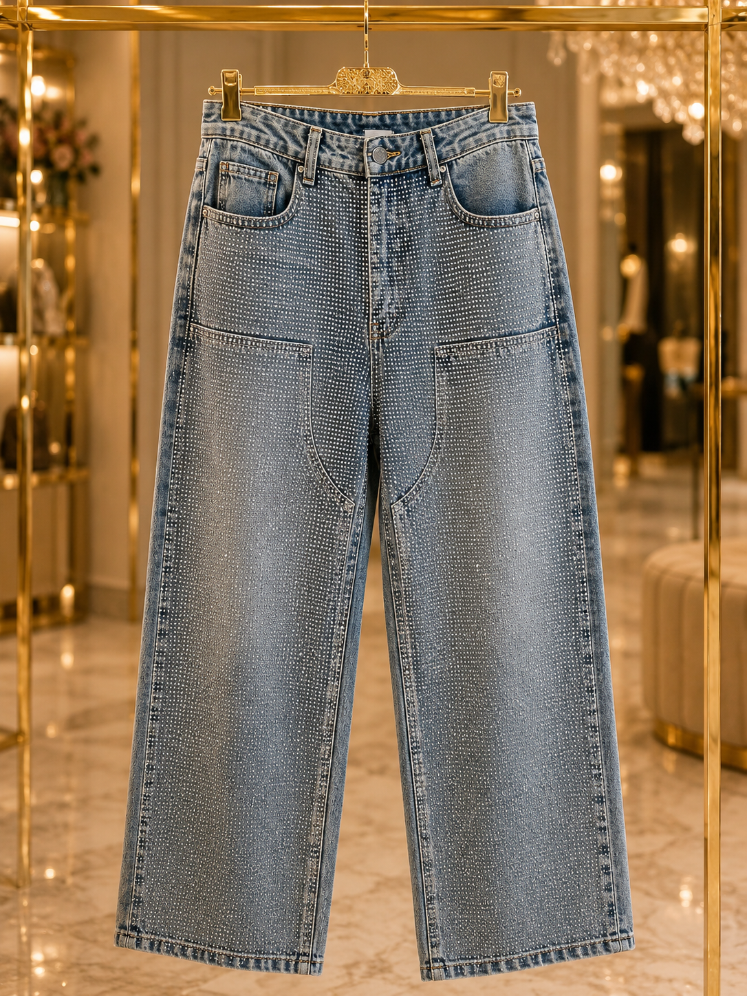PANTALONES JEEN CON PEDRERÍA